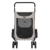 Dog Stroller for Medium to Large Dogs, Foldable Dog Wagon with 4 Wheels, Adjustable Handle, Bid Dog Jogger Stroller, Grey