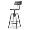 METAL CHAIR WITH WOODEN SEAT