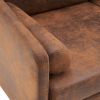 134*71*74cm Hot Stamping Cloth With Pillow Two-seater Surrounding Chair Indoor Two-seater Sofa Brown