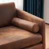 134*71*74cm Hot Stamping Cloth With Pillow Two-seater Surrounding Chair Indoor Two-seater Sofa Brown